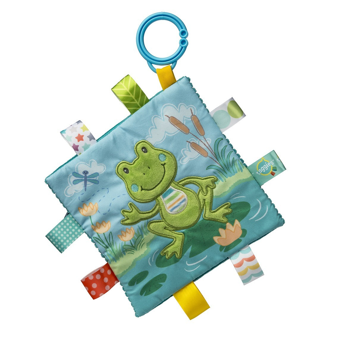 Mary Meyer: Taggies Peepers Frog Crinkle Me-6x6"