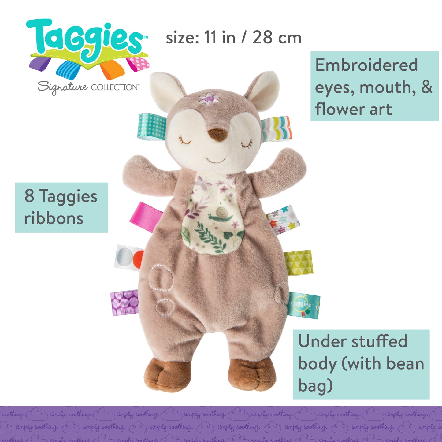 Mary Meyer: Taggies Flora Fawn Lovey 11"