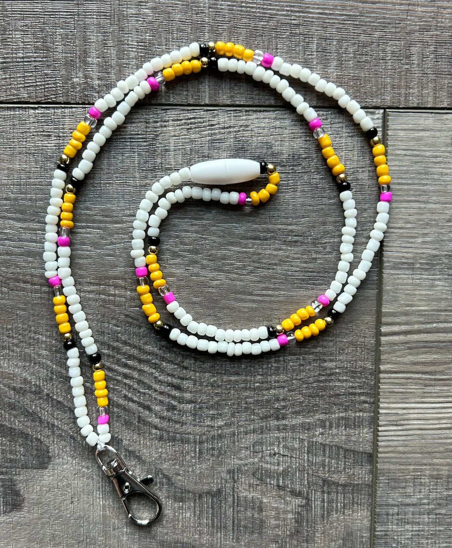 Pencil Beaded Lanyard- Breakaway Clasp