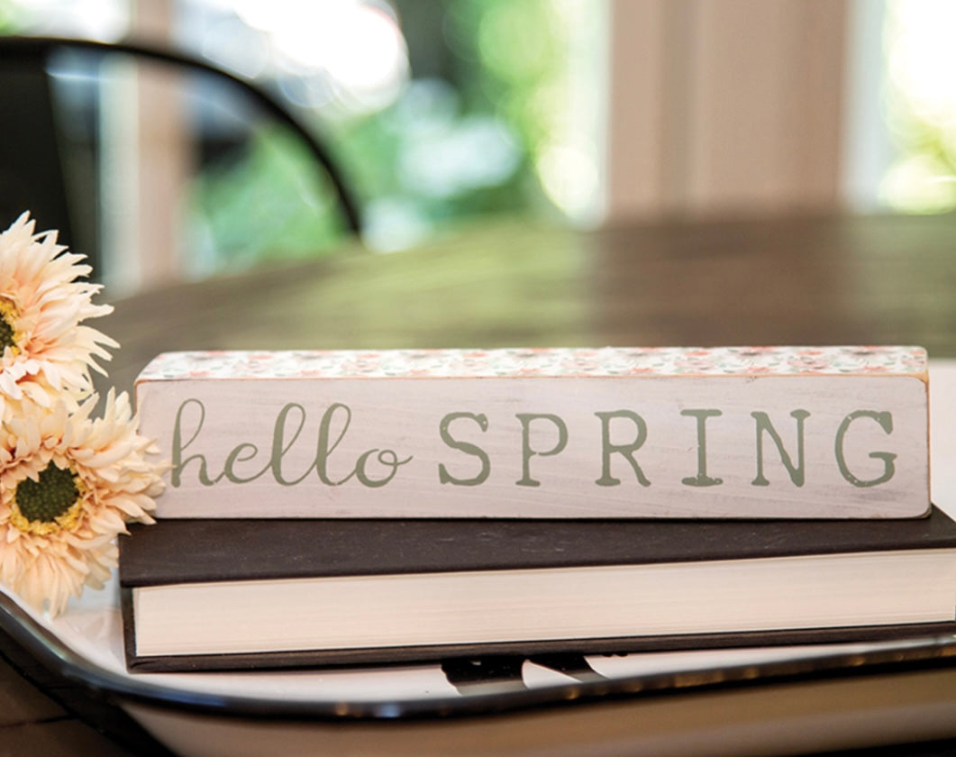 Hello Spring Floral Pattern Block