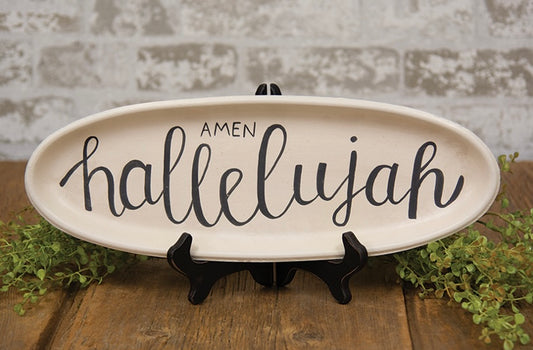 Oval Amen Tray