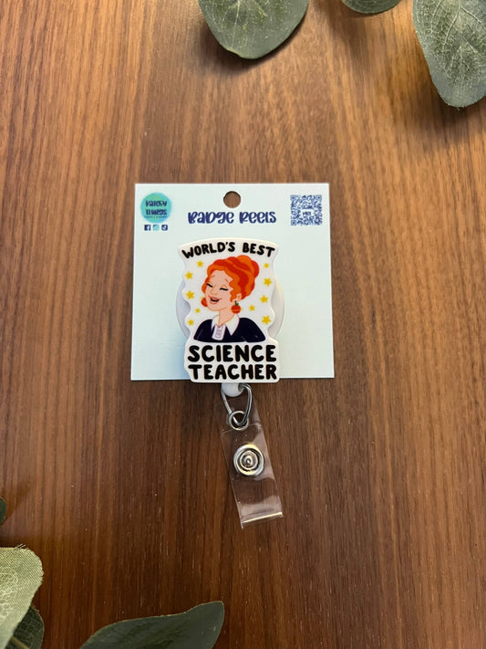 World'S Best Science Teacher Badge Reel