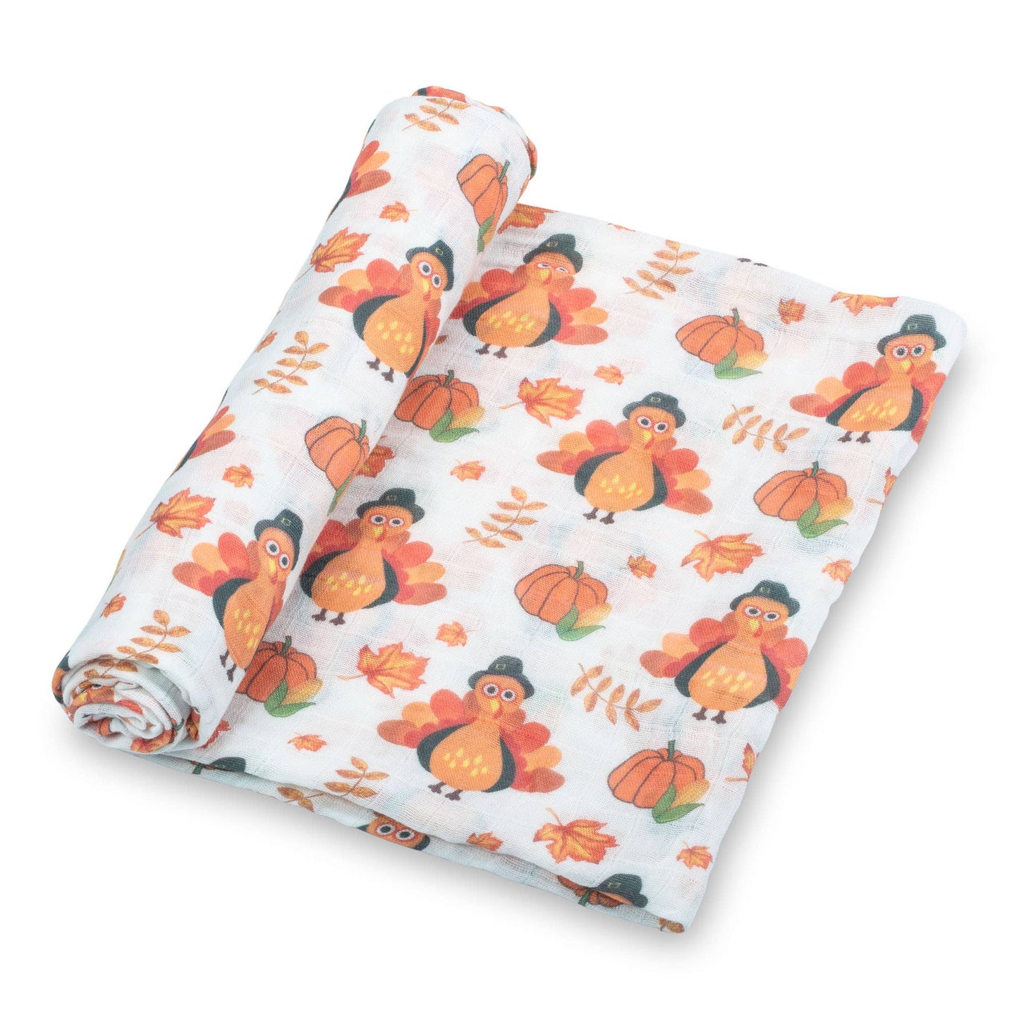 Little Gobbler Turkey Baby Muslin Swaddle