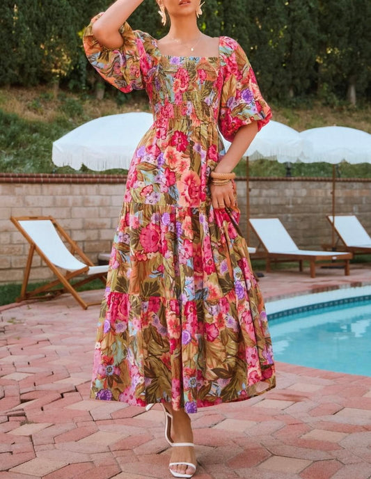 Paradise Petals Maxi Dress