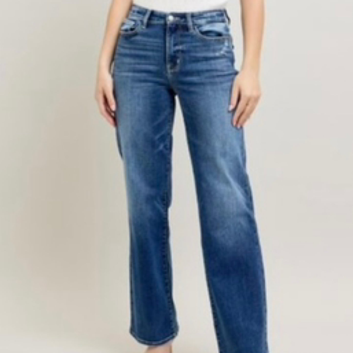 Hw 90'S Straight Leg Judy Blue Jeans