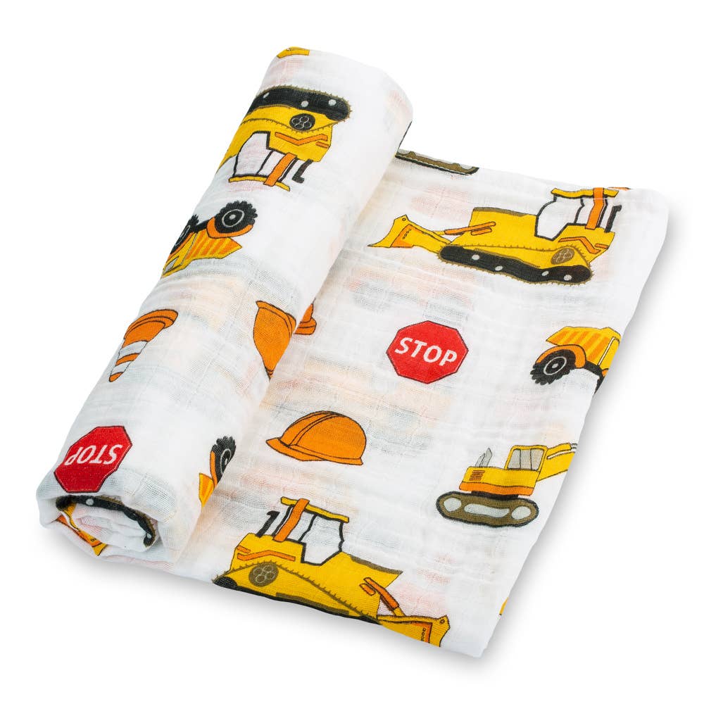 Under Construction Baby Muslin Swaddle